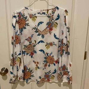Loft xl floral blouse like new
